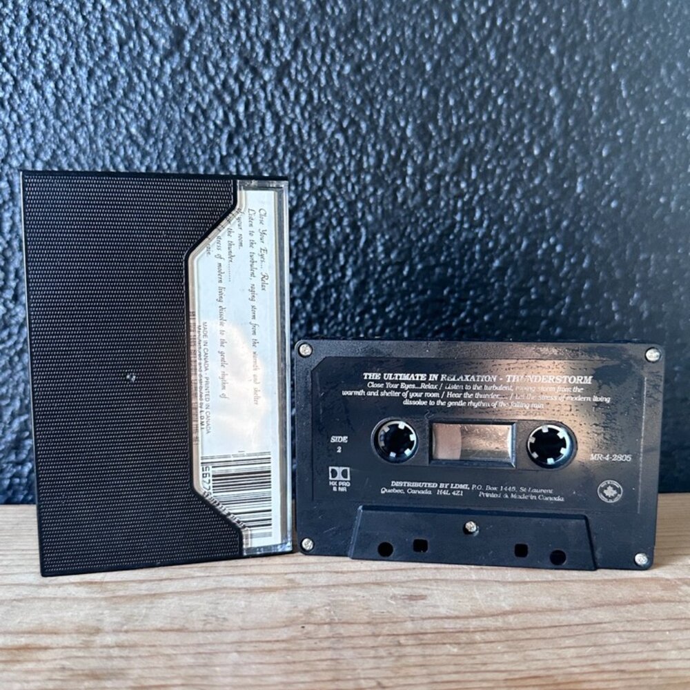 Magic Moods Thunderstorms Cassette New Age Relaxation Yoga Meditation Rain Light - Picture 4 of 4